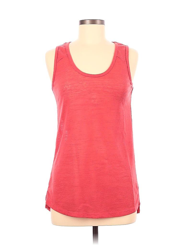 Pre-owned Kenar Tank Top Red Halter Neckline Tops