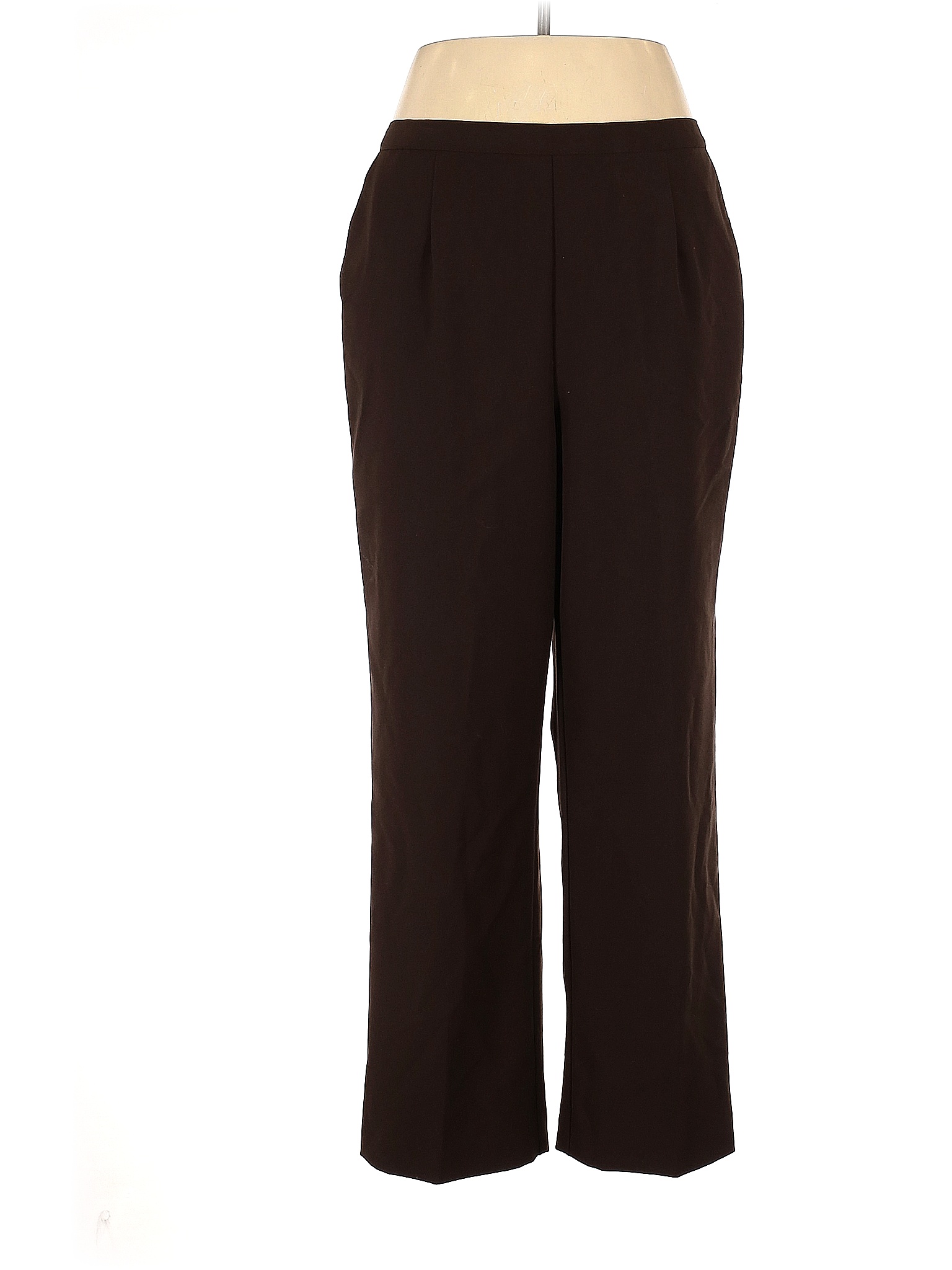 Alfred Dunner Solid Brown Dress Pants Size 18 (Plus) - 58% off | thredUP