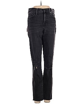 Madewell Tall 9" High-Rise Skinny Jeans in Black Sea (view 1)
