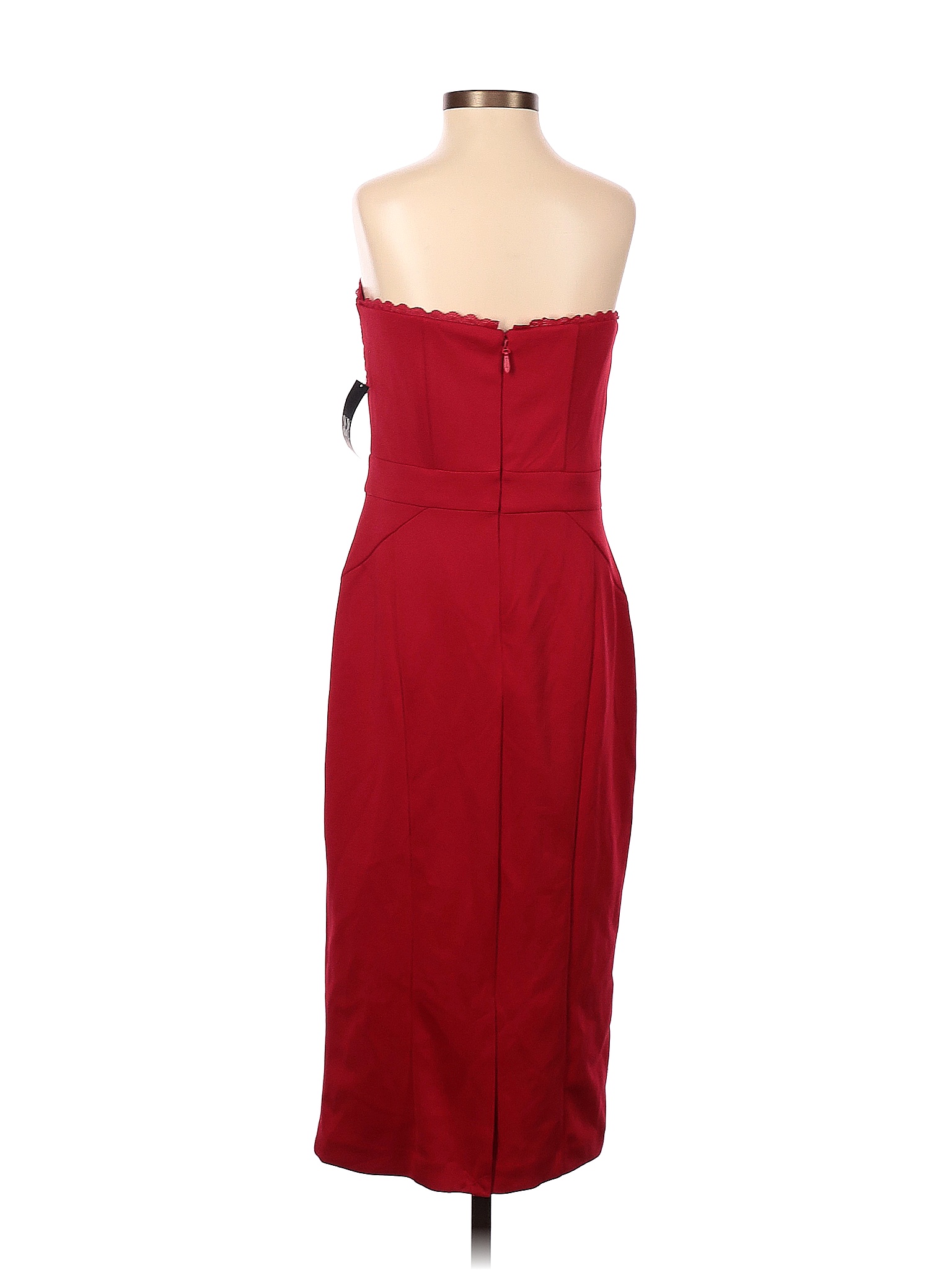 New York & Company Solid Red Cocktail Dress Size S 73 off thredUP