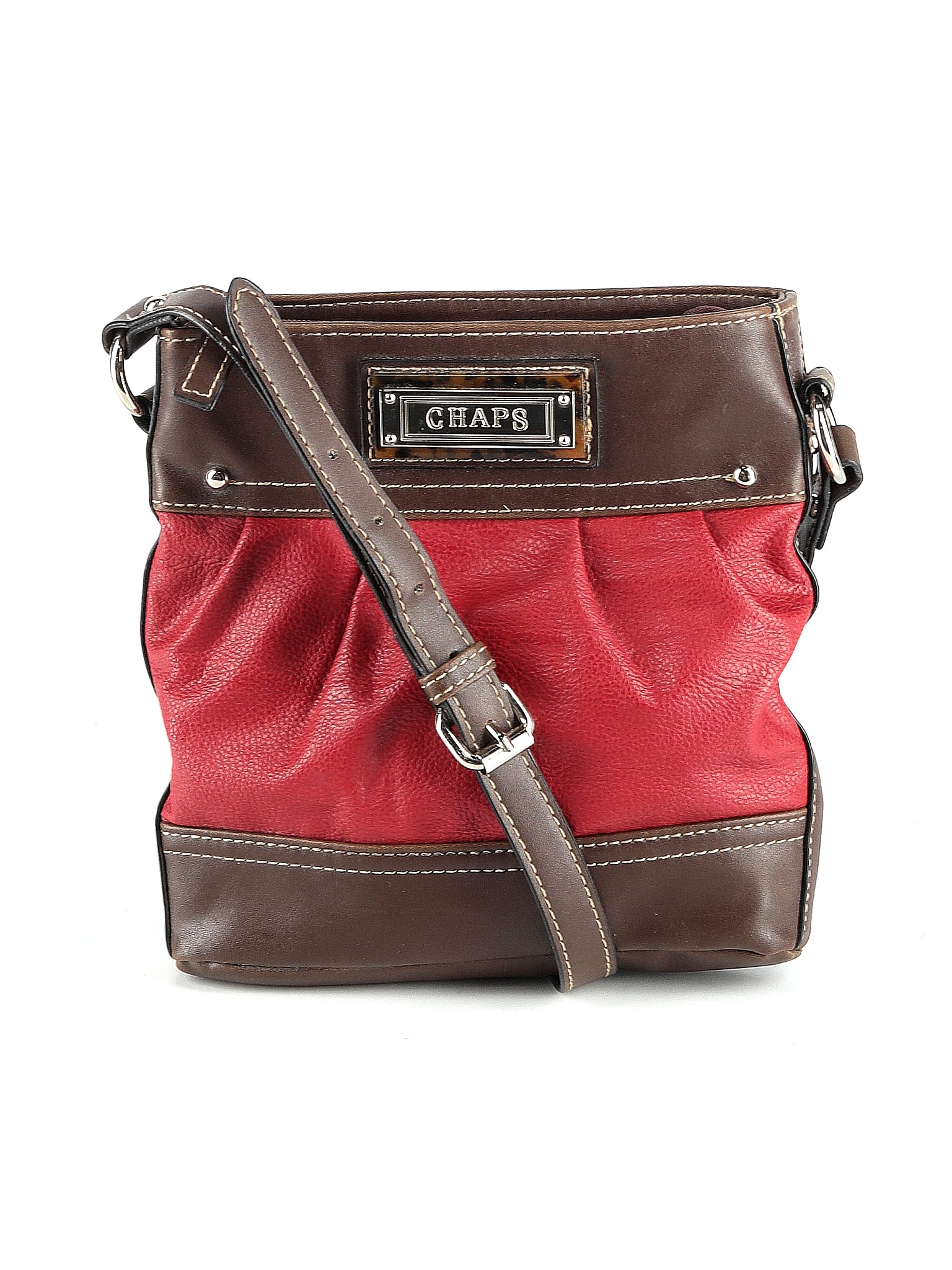 NEW Chaps Stirrup Bridle Buckle Newbury Street Red Style 50617 CP Purse Handbag