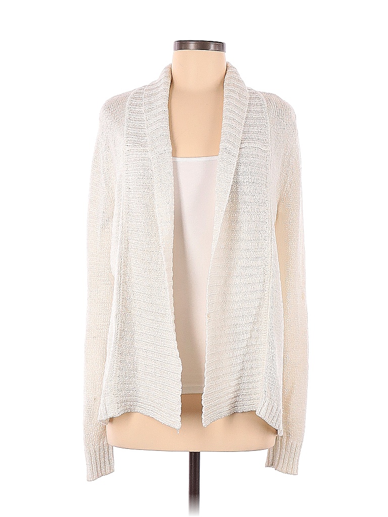 Peck & Peck Solid White Ivory Cardigan Size M - 73% off | thredUP