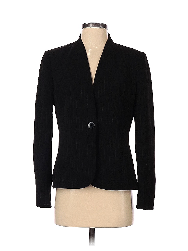 Kasper Solid Black Blazer Size 4 82 Off Thredup