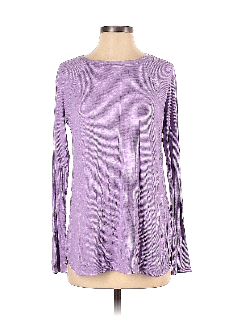 J.Jill Solid Purple Thermal Top Size S 77 off thredUP