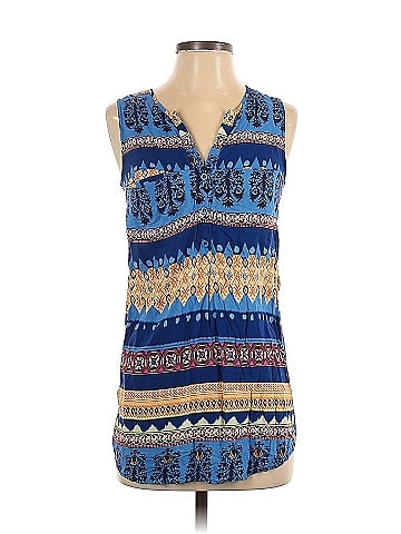 A. Peach Sleeveless Blouse (view 1)