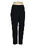 St. John Solid Black Casual Pants Size 12 - photo 1