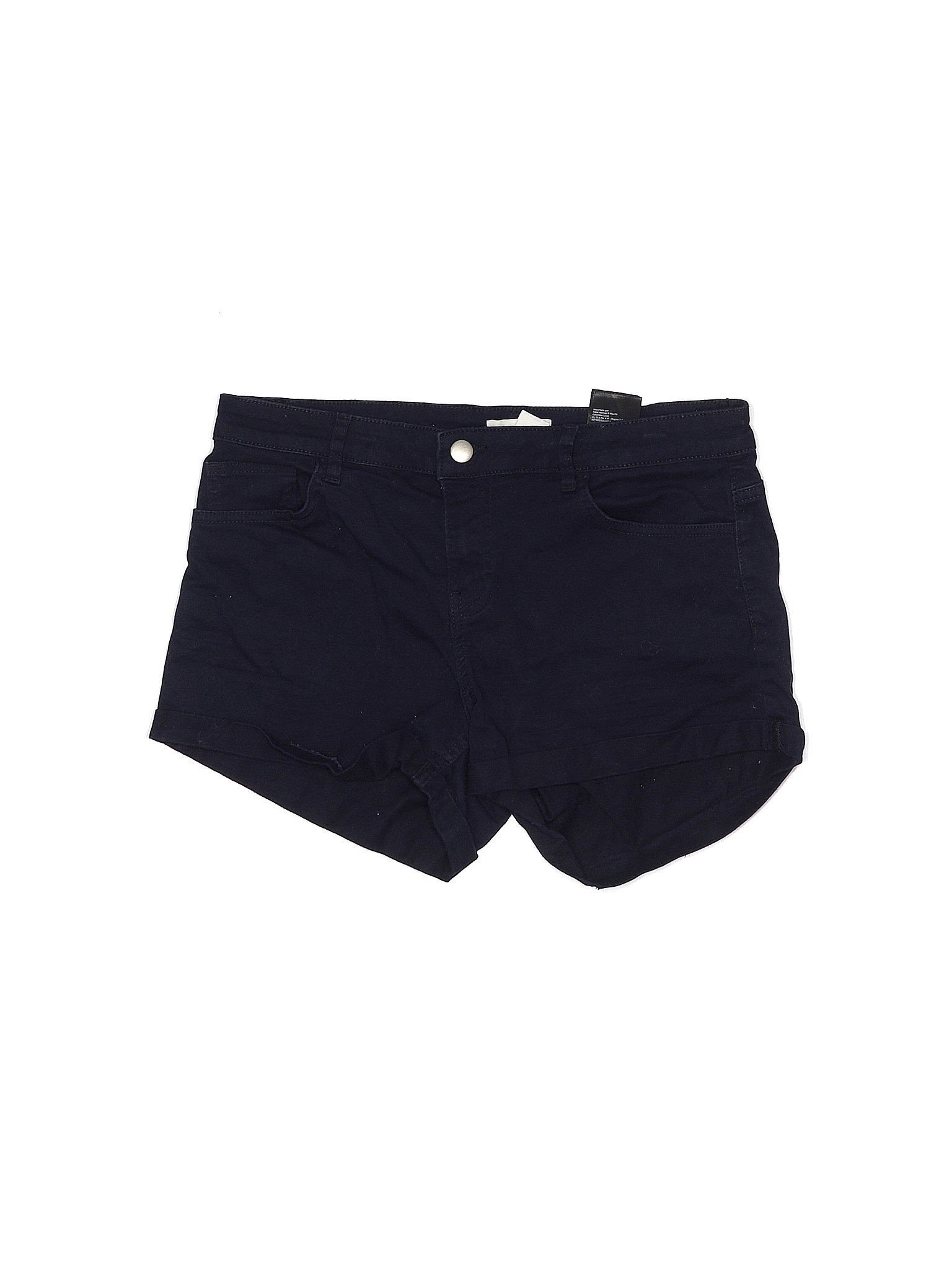 H&M Solid Black Blue Shorts Size 8 - 57% off | ThredUp