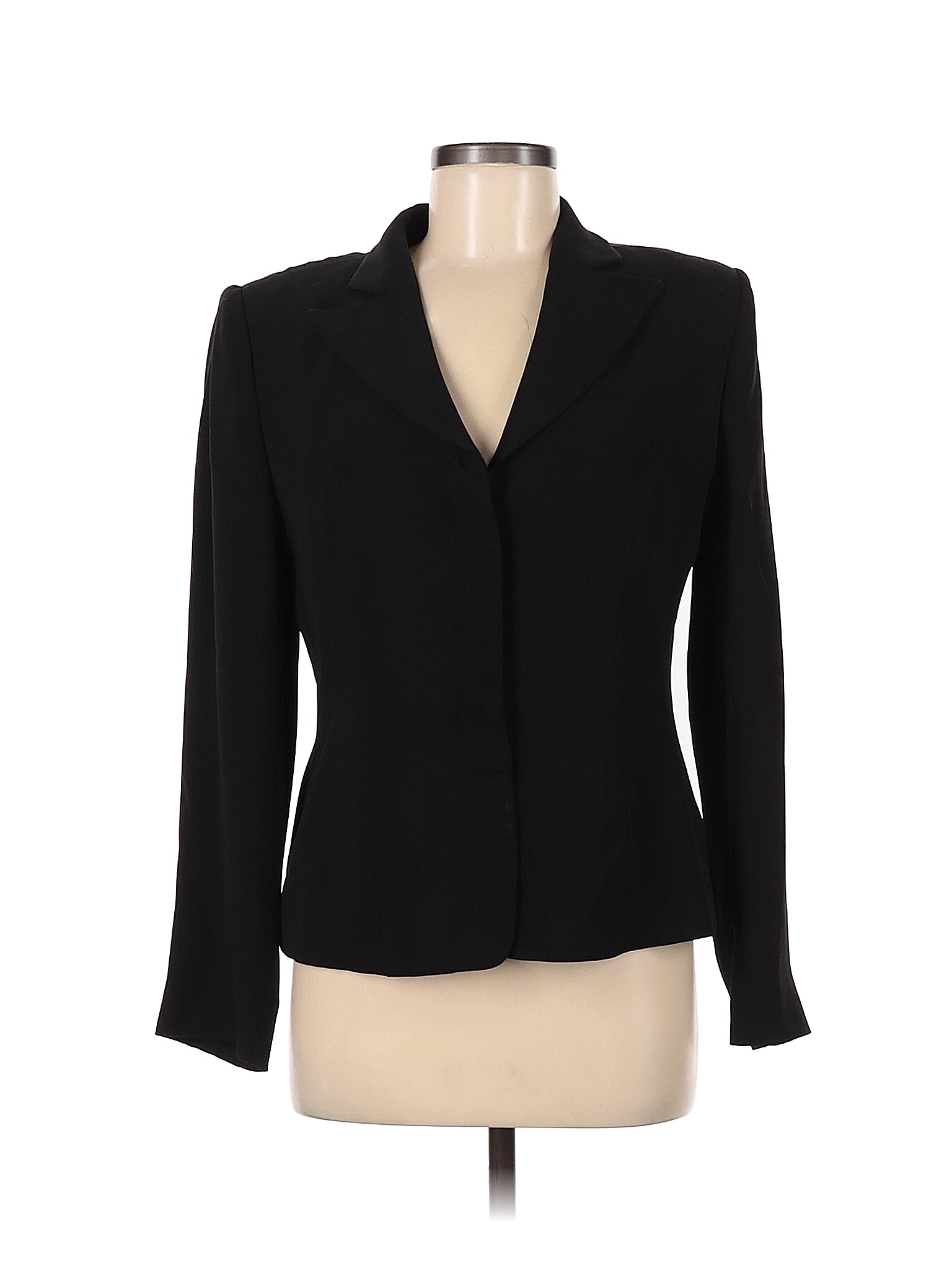 Giorgio Armani Solid Black Blazer Size 8 - 86% off | thredUP