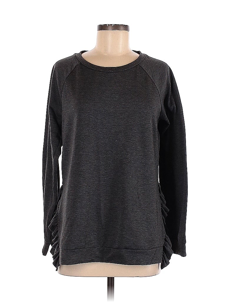 Pre-owned Pleione Pullover Sweater In Gray