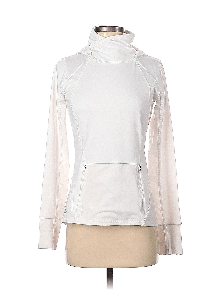 Athleta Solid White Active TShirt Size XXS 80 off thredUP
