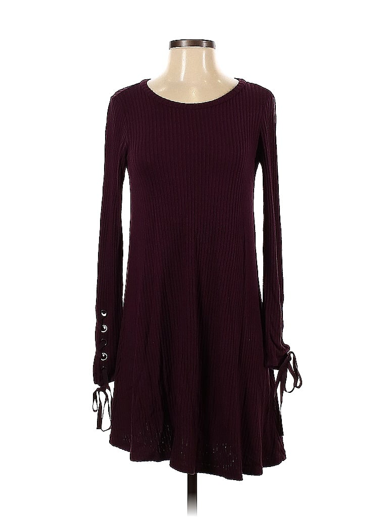 American Eagle Outfitters Burgundy Casual Dress Size XS - photo 1