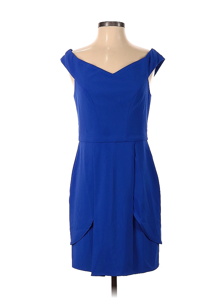 Adelyn Rae Solid Sapphire Blue Cocktail Dress Size S - 86% off | thredUP