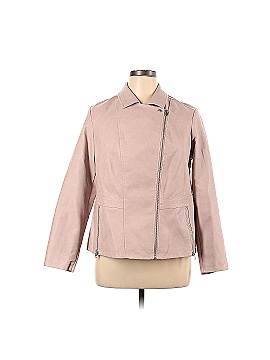 Roz & Ali Faux Leather Jacket (view 1)