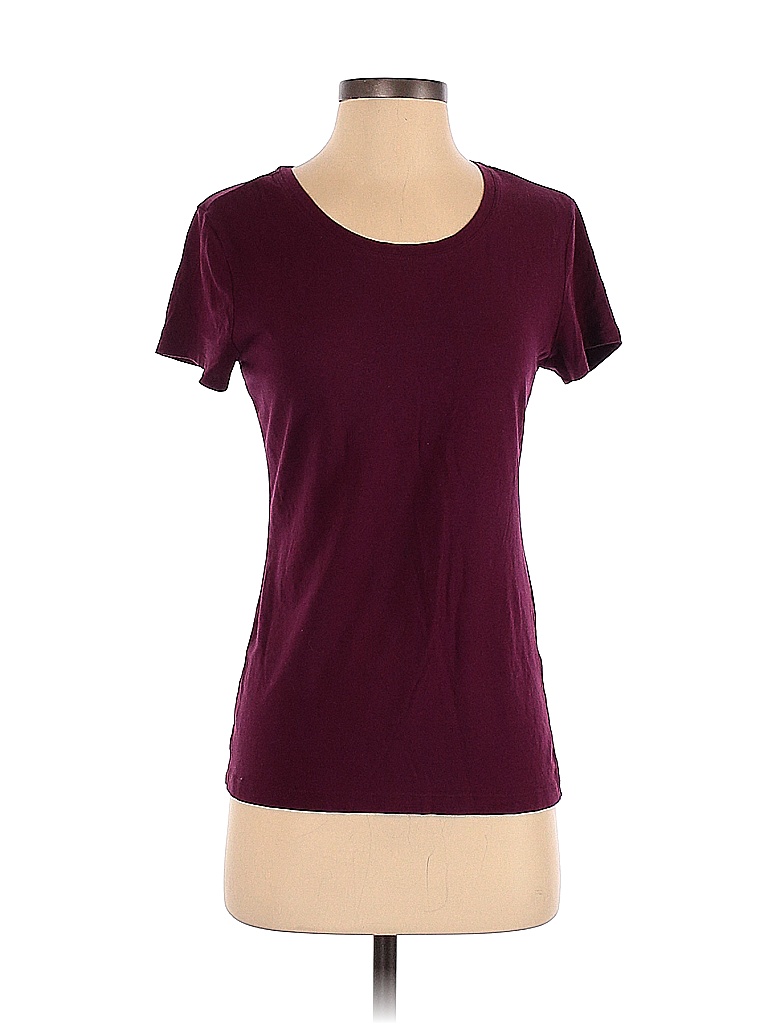 Banana Republic Solid Maroon Burgundy Short Sleeve TShirt Size XS 71 off thredUP