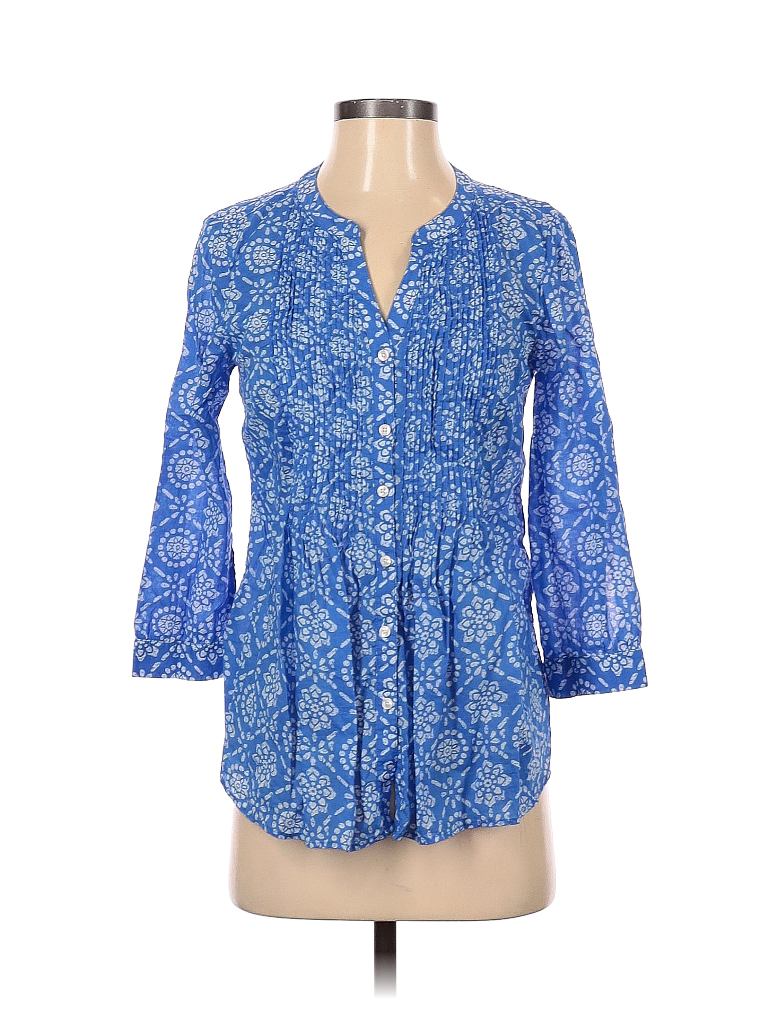 Haut Rayé Talbots En Coton - Manches 3/4, Taille L, Multicolore