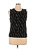 Connected Apparel Black Sleeveless Blouse Size XL - photo 1