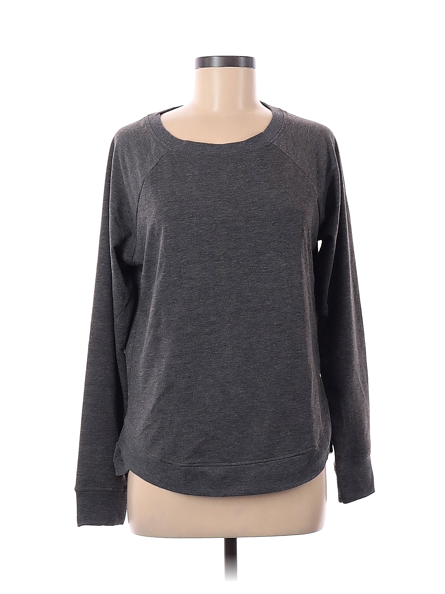 Daisy Fuentes Solid Gray Sweatshirt Size M - 88% off | thredUP