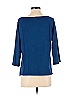 Chico's Blue 3/4 Sleeve Top Size 1 - photo 2