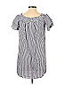 Old Navy 100% Rayon Stripes Gray Blue Casual Dress Size 2 - photo 2