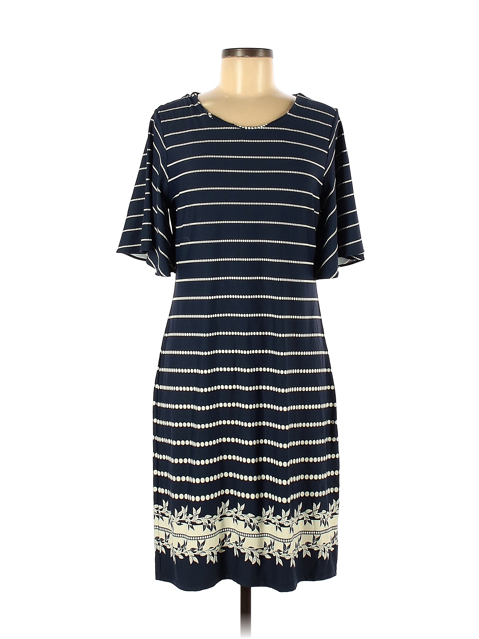 Charter Club Stripes Blue Casual Dress Size M - 85% off | thredUP
