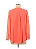 H&M 100% Polyester Orange Long Sleeve Blouse Size 6 - photo 2