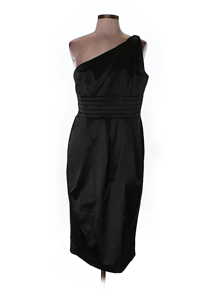 Shape FX Solid Black Cocktail Dress Size 14 - 73% off | thredUP