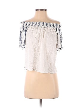 Zara W&B Collection Short Sleeve Blouse (view 1)