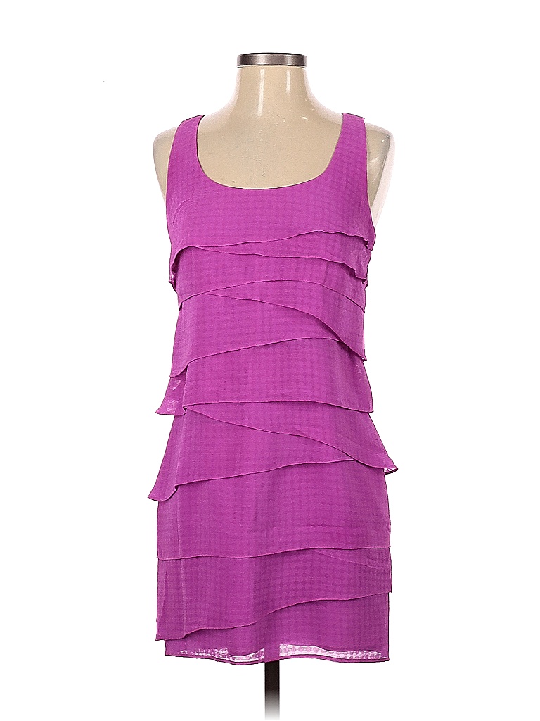 Shoshanna 100% Polyester Solid Purple Cocktail Dress Size 2 - photo 1