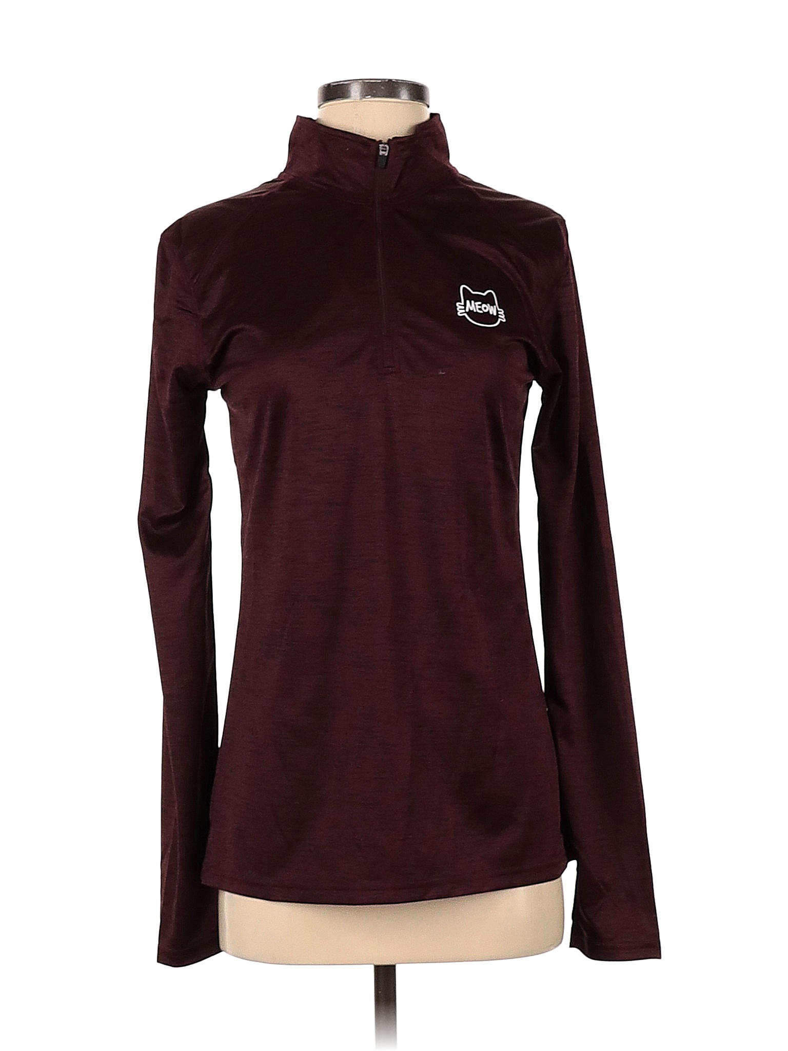 badger-sport-100-polyester-solid-maroon-burgundy-track-jacket-size-s