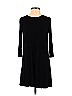 Lush Solid Black Casual Dress Size S - photo 1