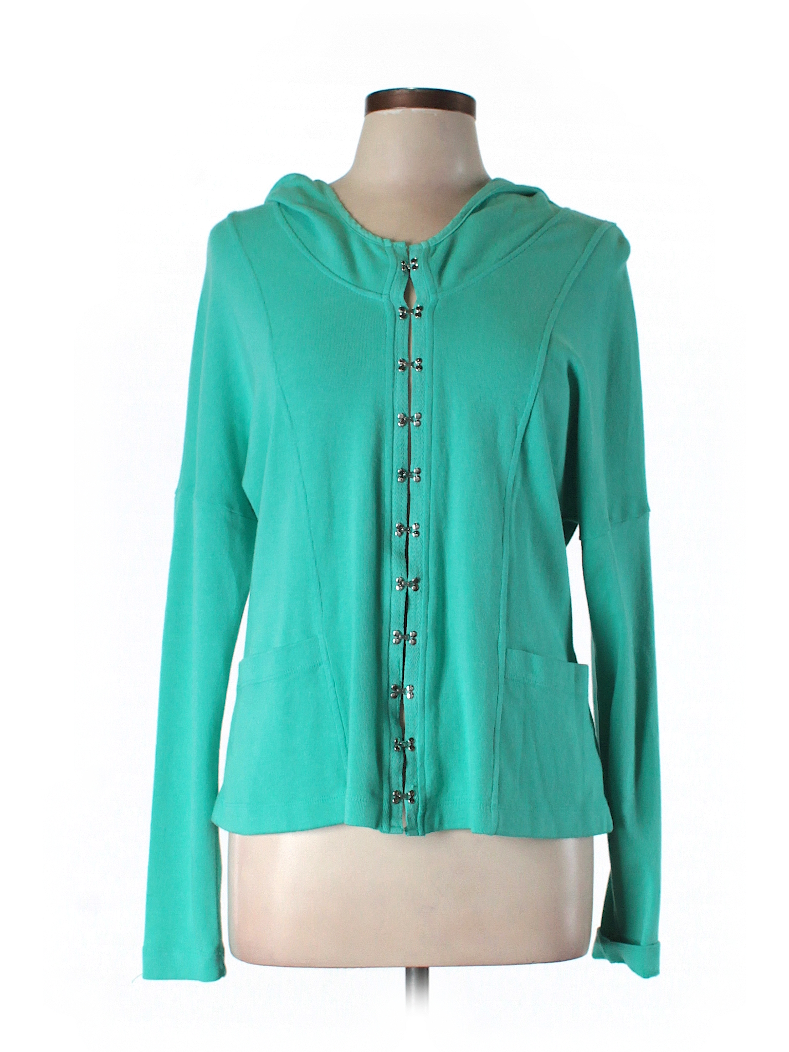 Barbara Lesser Solid Teal Jacket Size M - 92% off | thredUP