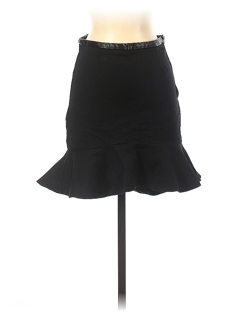 PinkyOtto Solid Black Casual Skirt Size S - photo 1
