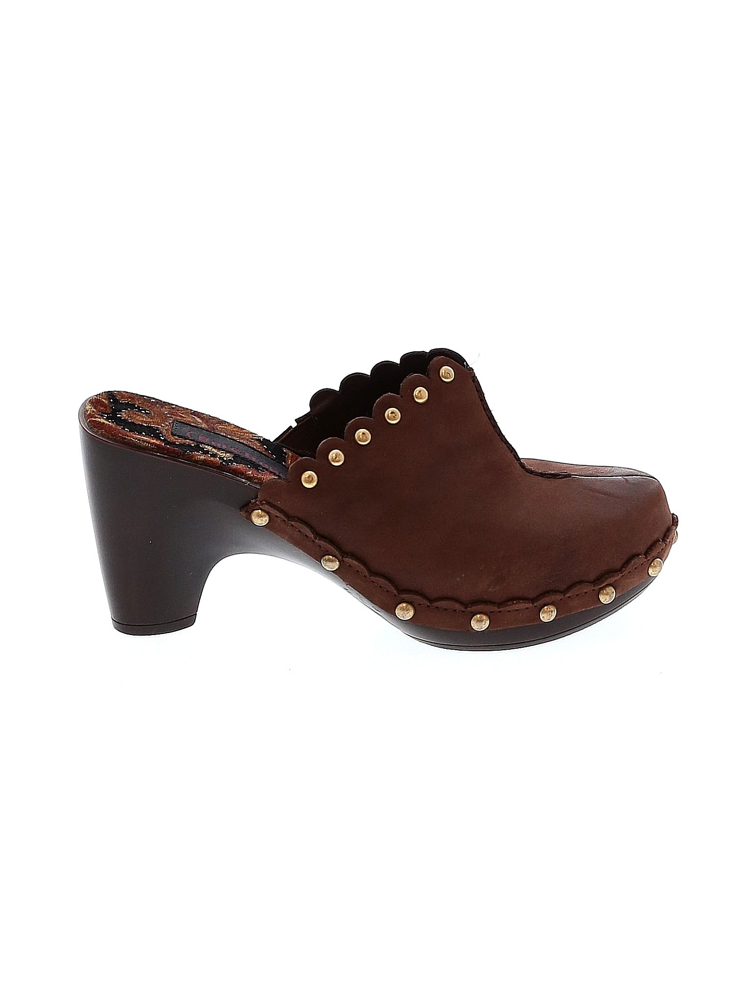 Baretraps 100% Leather Solid Brown Mule/Clog Size 6 1/2 - 50% off | thredUP