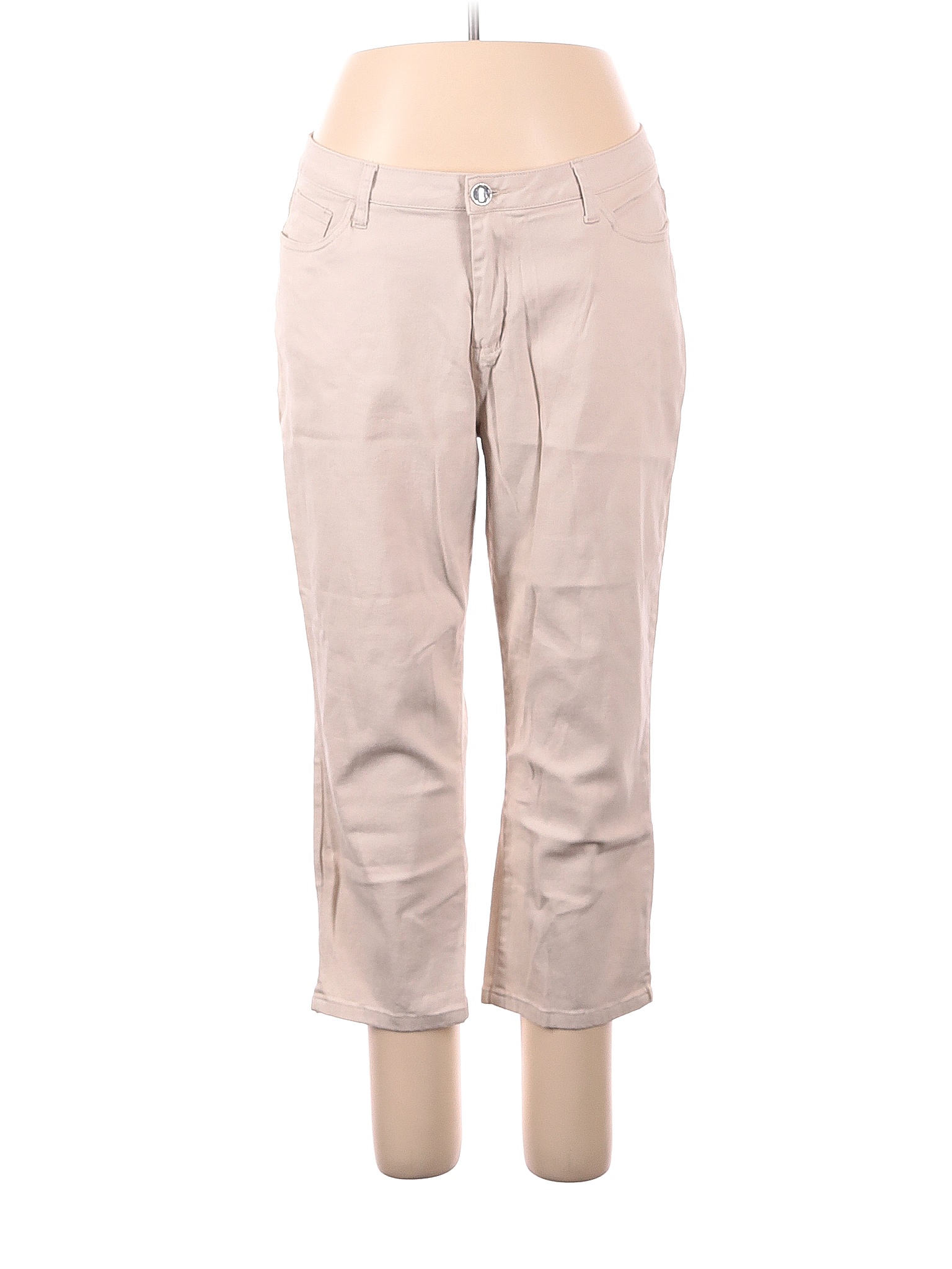 Ashley Stewart Solid Tan Jeans Size 16 (Plus) 73 off thredUP