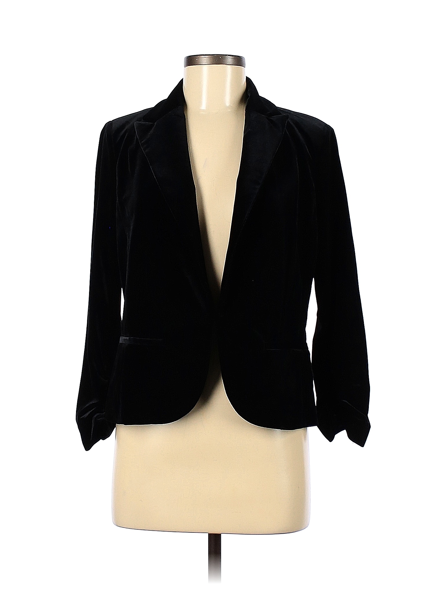 Amanda + Chelsea Solid Black Blazer Size 8 - 85% off | thredUP