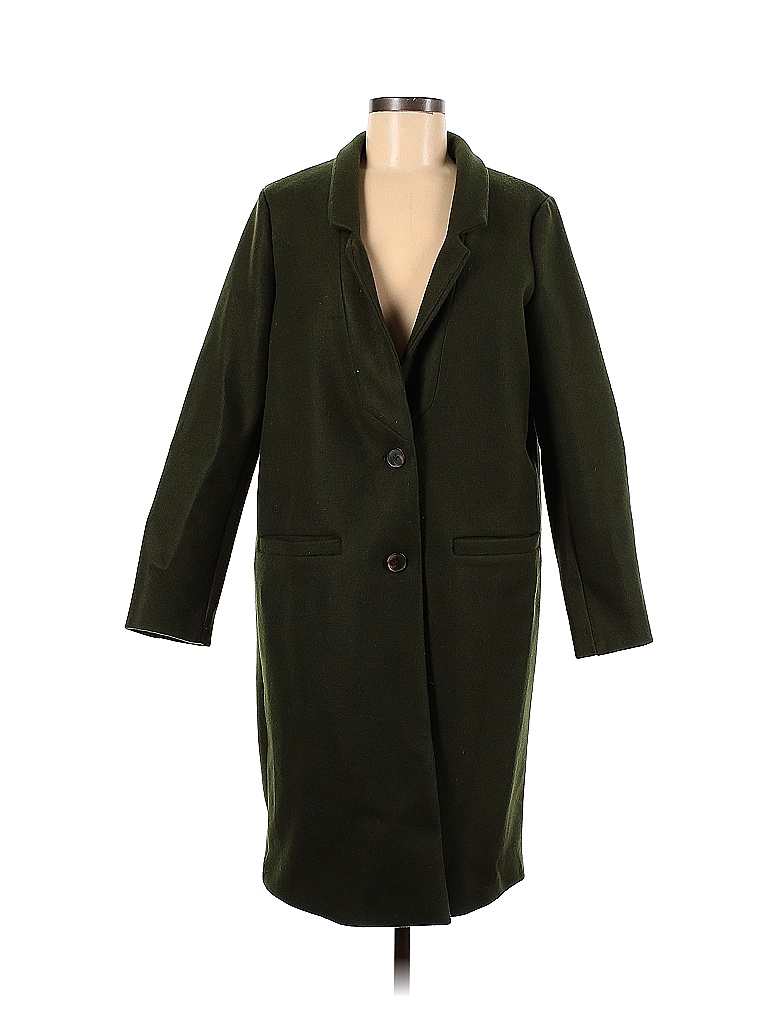 Old Navy Solid Green Coat Size M 57 off thredUP