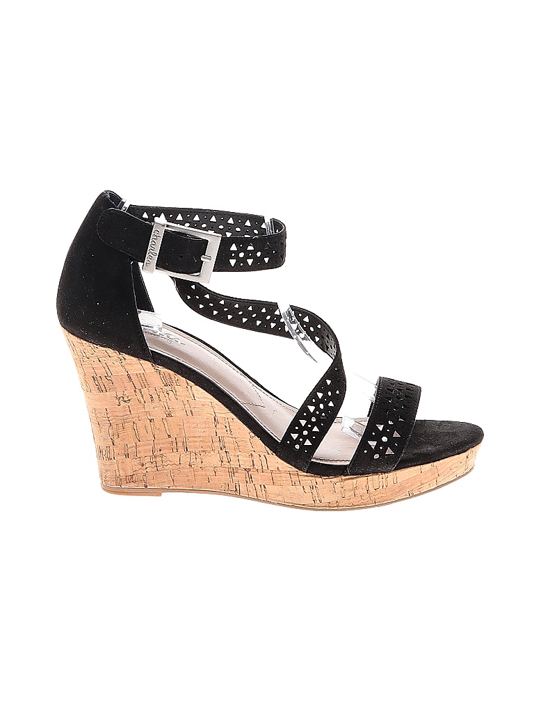 charles david black wedges