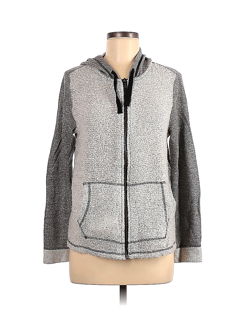 Zenergy by Chico's Marled Gray Zip Up Hoodie Size Med (1) - 81% off ...