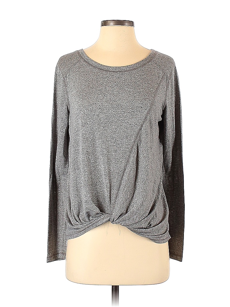 Zella Gray Long Sleeve Top Size XS - photo 1