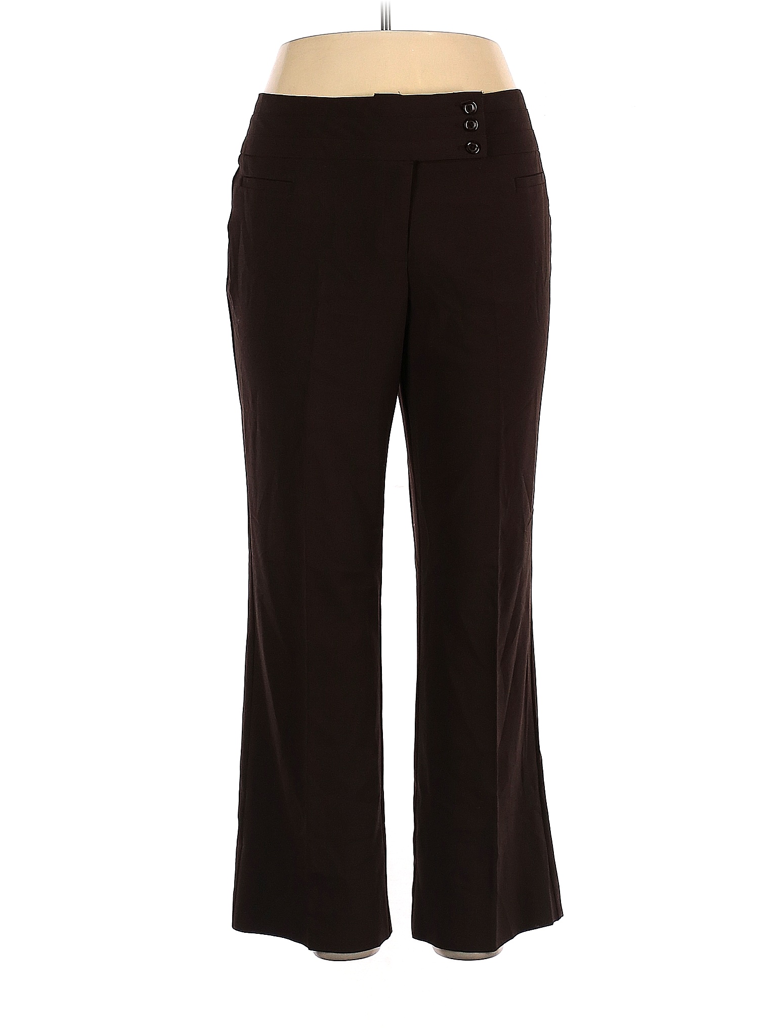 Counterparts Solid Brown Dress Pants Size 14 - 70% off | thredUP