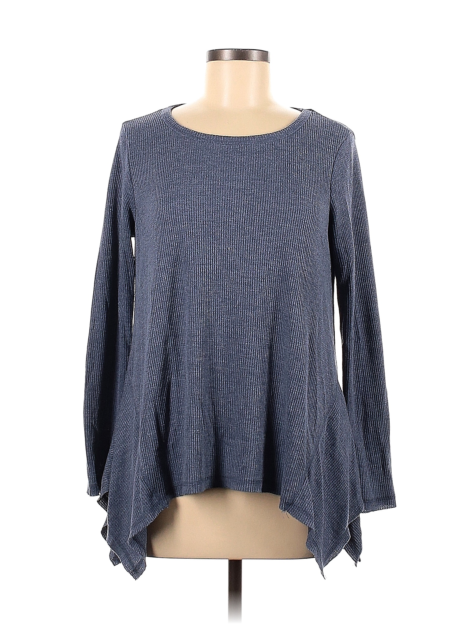Jane and Delancey Solid Blue Long Sleeve Top Size M - 76% off | thredUP