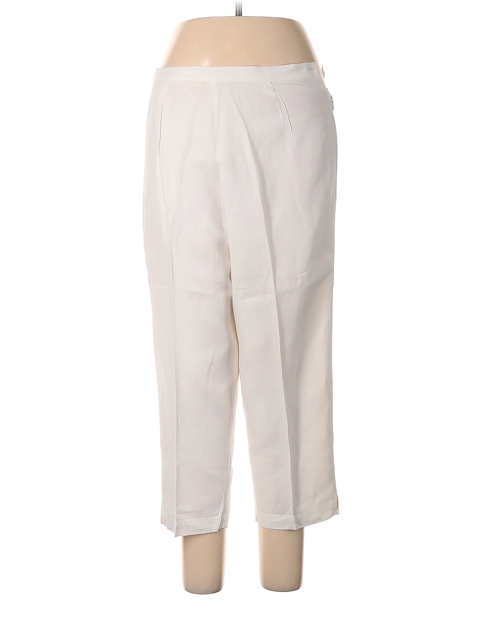 Uniform John Paul Richard 100 Linen Solid White Linen Pants Size L