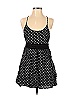 Lucca Couture 100% Rayon Polka Dots Black Casual Dress Size S - photo 1
