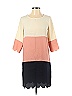 Shein Color Block Ivory Casual Dress Size S - photo 1