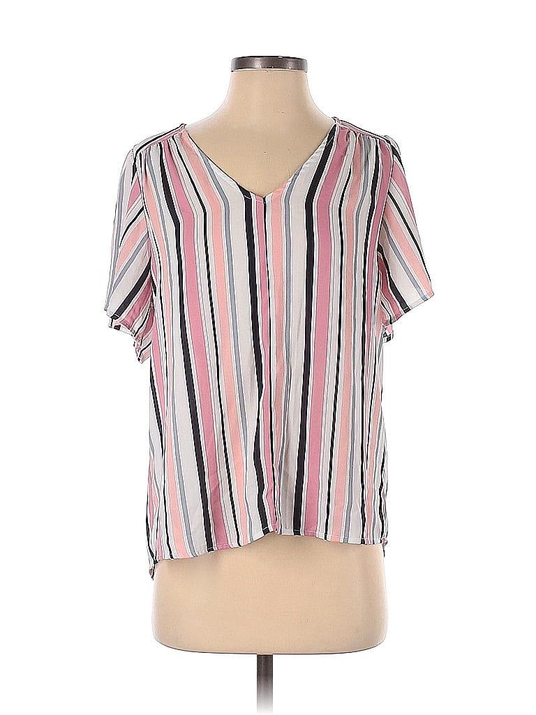 Click to view more detailed imagery on our partner's website Pre-owned W5 Short Sleeve Blouse In Pink