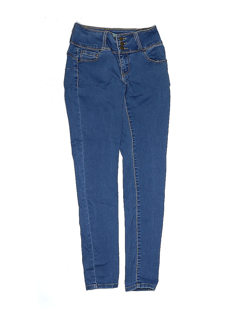 Pre-owned Wax Jean Jeggings In Blue
