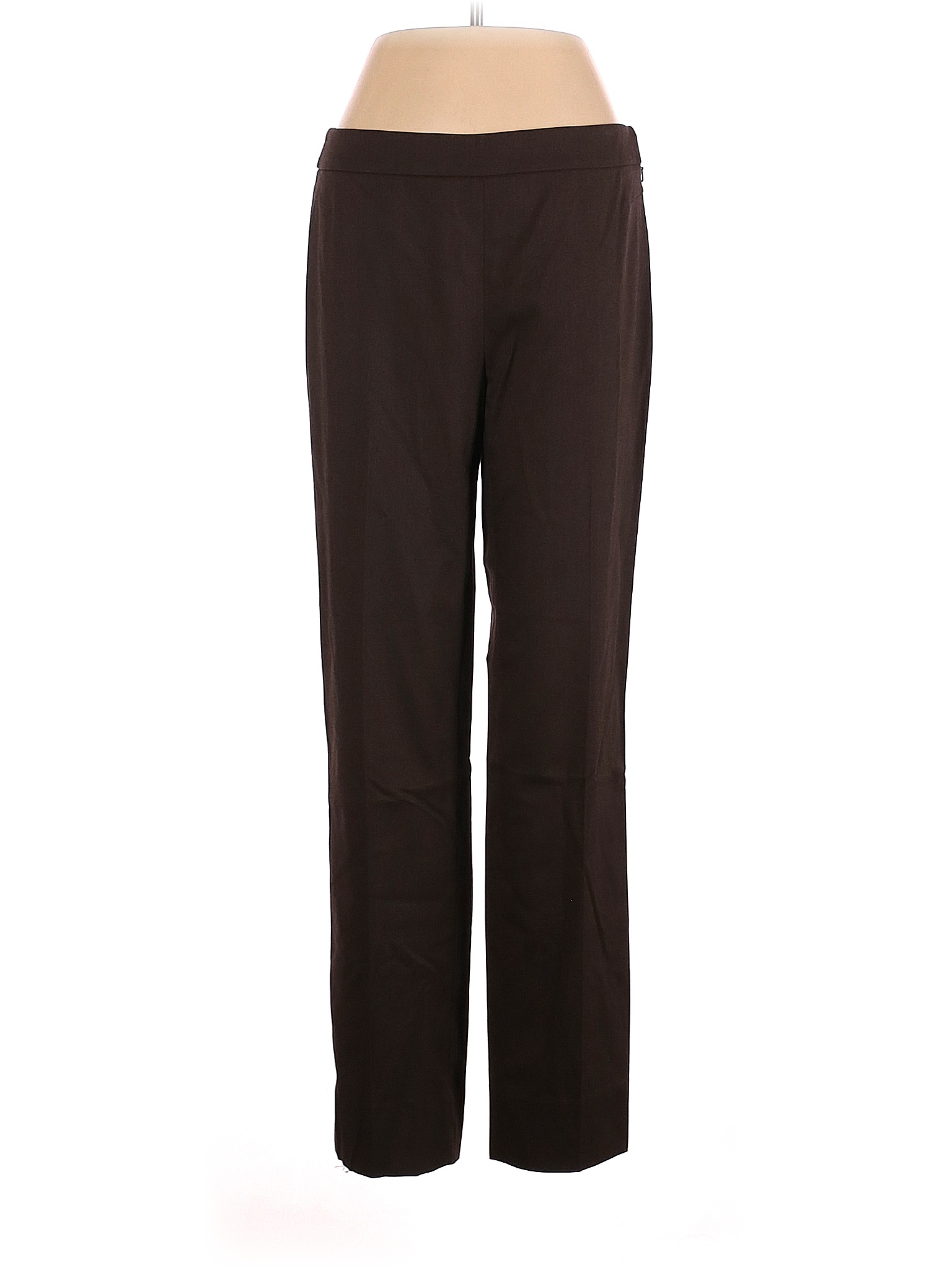 W by Worth Solid Colored Brown Dress Pants Size 4 95 off thredUP