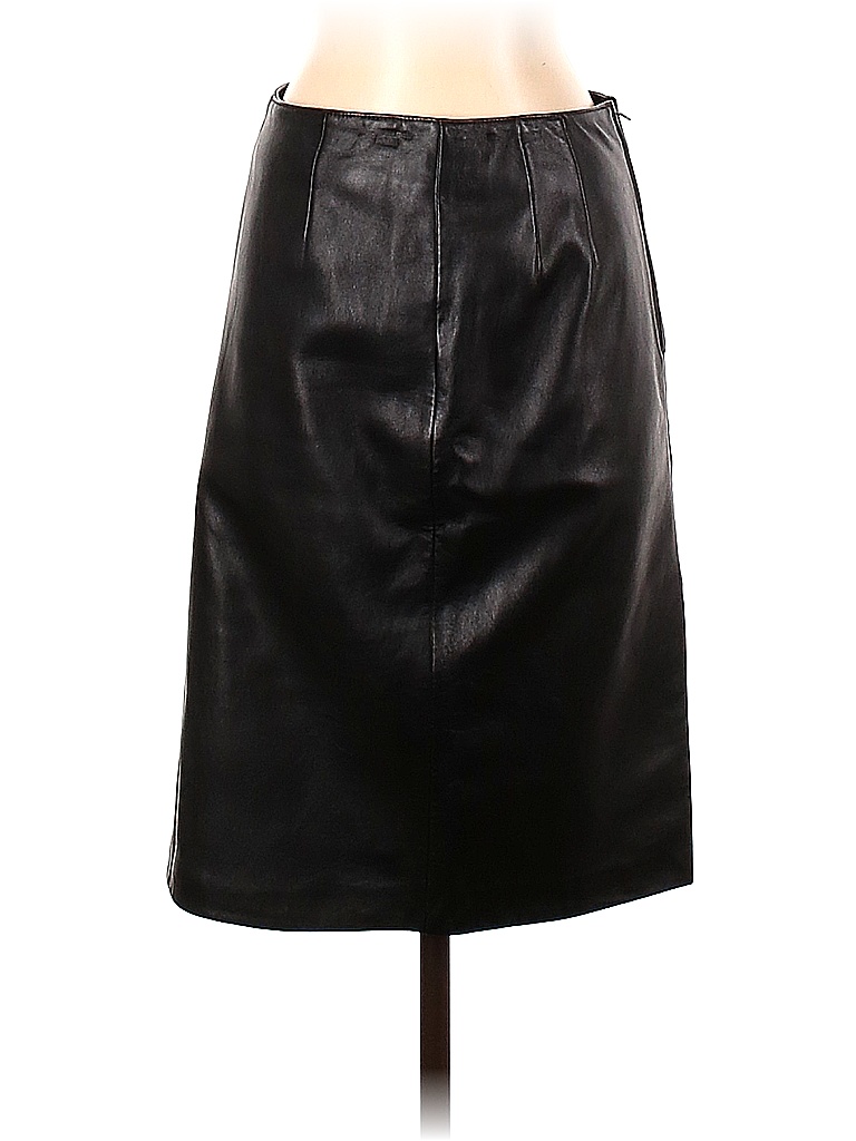 Siena Studio 100% Leather Black Leather Skirt Size 4 - 81% off | thredUP