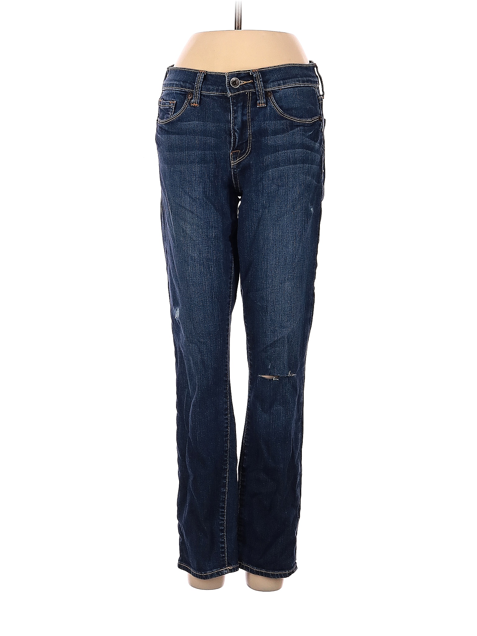 Lucky Brand Solid Blue Jeans Size 2 92 off thredUP