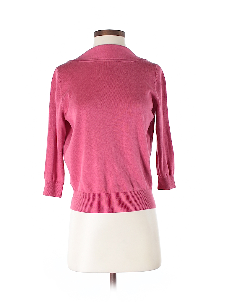 Moda International Solid Coral Silk Cardigan Size S - 87% off | thredUP